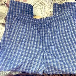 American Eagle Outfitters Blue Plaid Pajama Pants